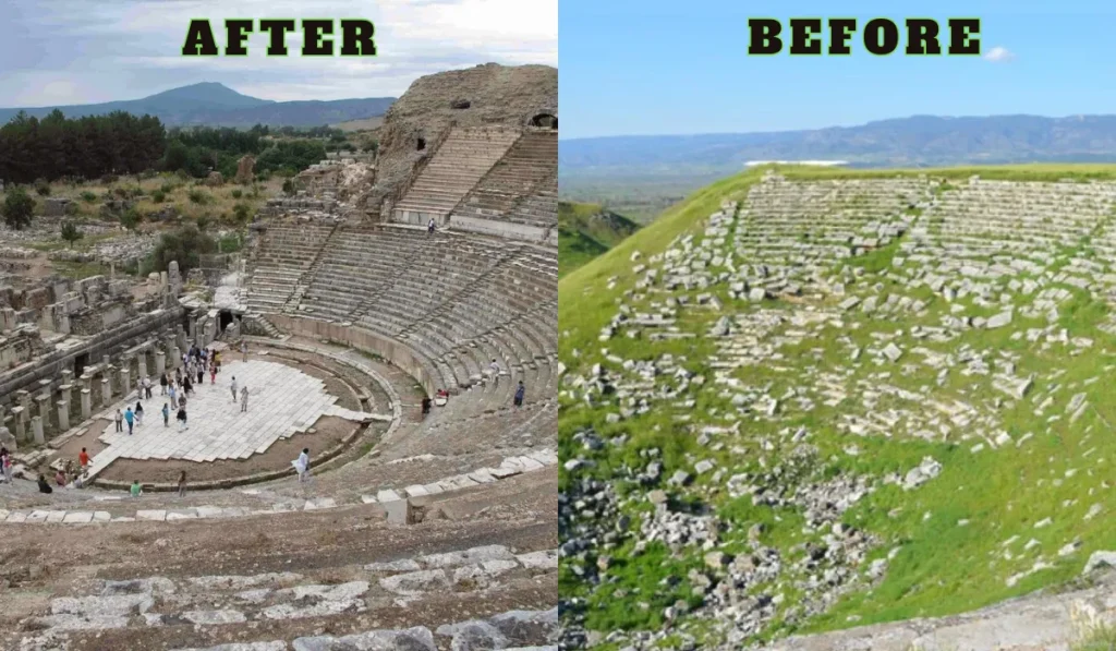 Grand Theatre Of Ephesus Before Excavation